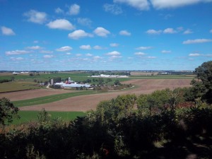 View from the hill at Pheasant Branch