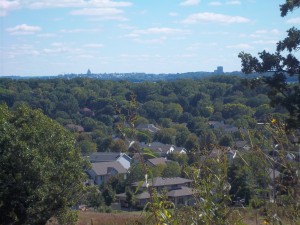 View towards the city at Pheasant Branch