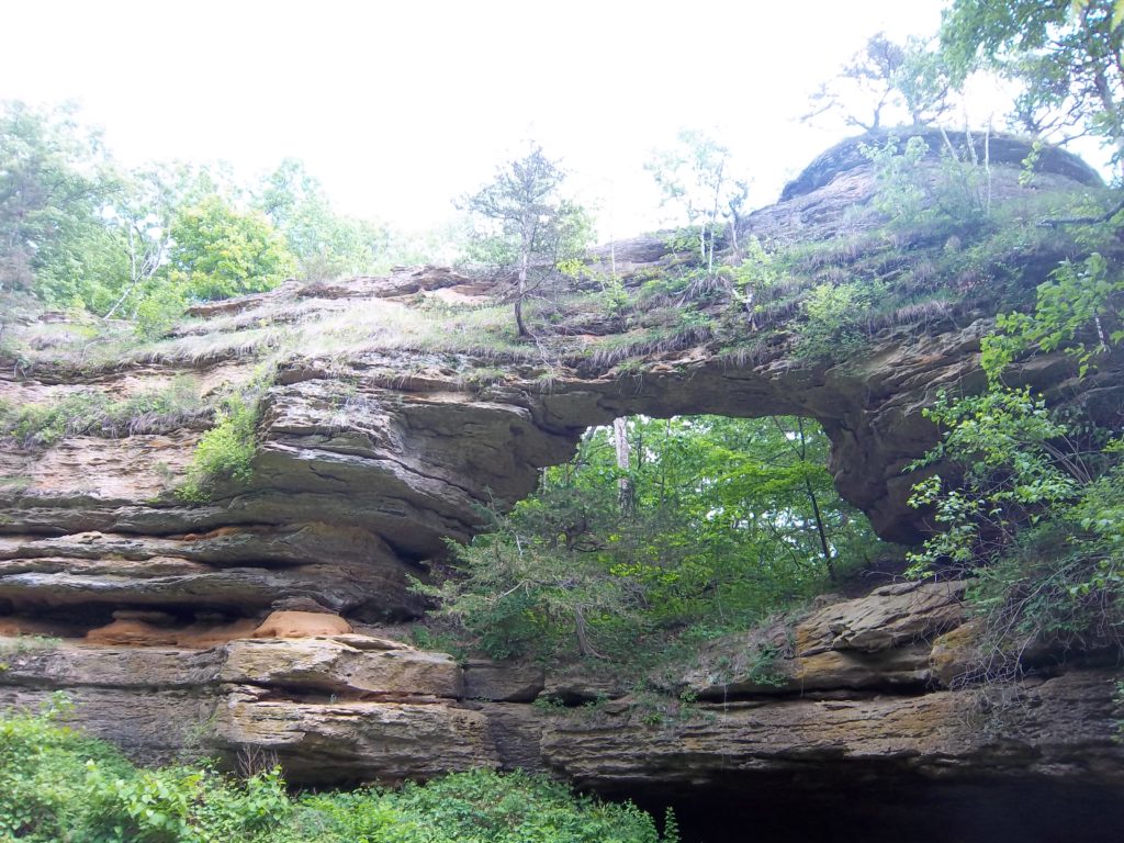 The arch at Natural Bridge State Park